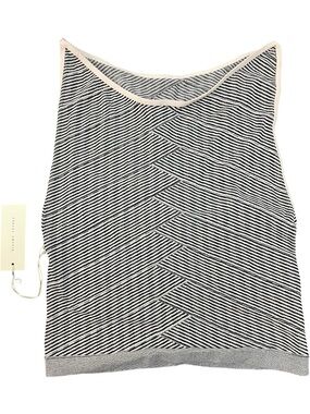 Gilded Intent Geometric Tank Top Black White